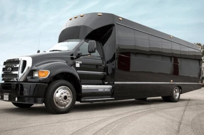 Tiffany Stretched Limo Bus exterior