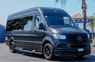 Mercedes-Benz Sprinter limo bus exterior
